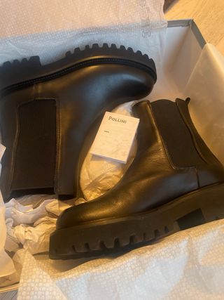 Stivaletti Pollini neri con cartellino