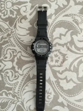 Reloj Digital Silver Negro