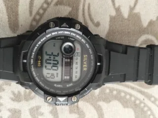 Reloj Digital Silver Negro