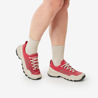 Zapatillas de senderismo montaña - MH500 LIGHT rojo - mujer