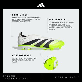 Botas de fútbol Predator League Laceless FG/MG Adulto