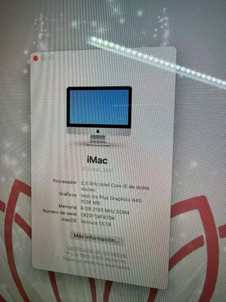 Ordenador Apple iMac Plata y Blanco