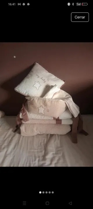 Conjunto cuna bebé estrellas