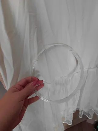 Cancán blanco con tul