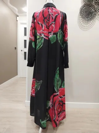 VESTIDO LARGO ESTAMPADO FLORAL