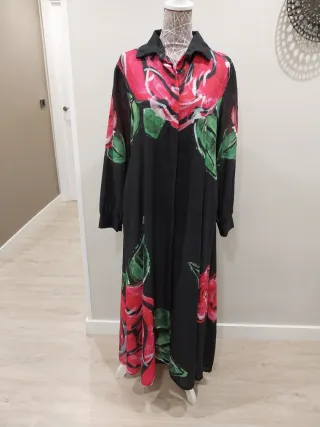 VESTIDO LARGO ESTAMPADO FLORAL