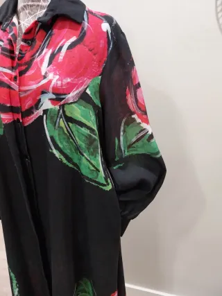 VESTIDO LARGO ESTAMPADO FLORAL