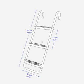 Escalera 3 Peldaños Cama Elástica 365/420/520 Red