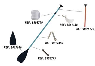 Remo Stand Up Paddle 100 3 Partes Ajustable 165-205 cm