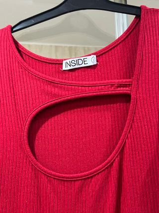 Vestido Rojo Largo Inside Talla S