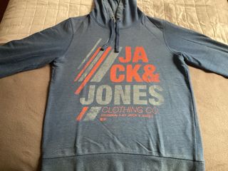 Sudadera Jack & Jones con capucha azul