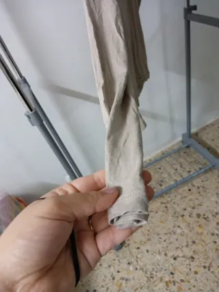 Blusa Natural Estampado Brillante Talla L