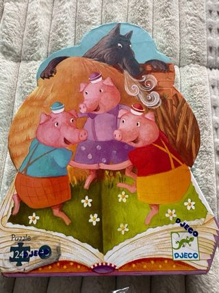 Puzzle Los 3 cerditos 24 piezas Djeco +3 años: 8€