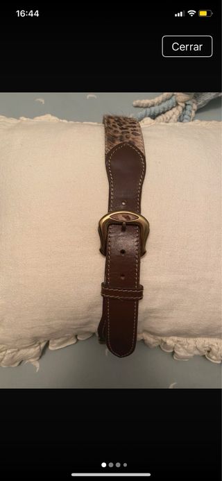 Cinturón de mujer con estampado animal print