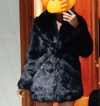 Abrigo de pelo elegante