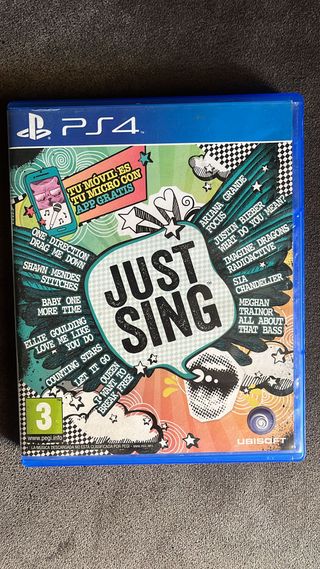 Just Sing PS4 PlayStation 4 Como nuevo Pal ESP