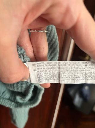 Jersey Zara canalé azul turquesa Talla M