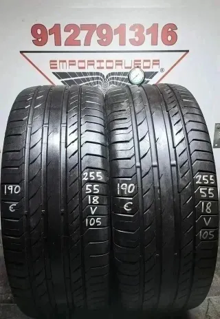 255 55 18 V CONTINENTAL RUEDA AL 90% VIDA UTIL