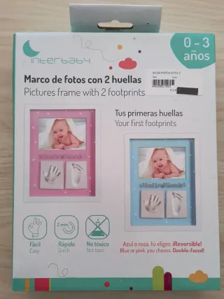 Marco fotos huellas bebé Interbaby 0-3 años