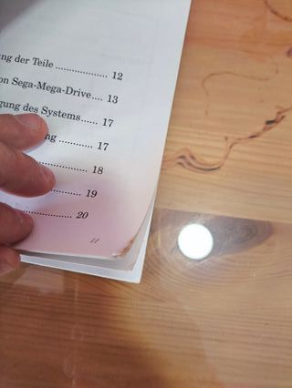 Libro de instrucciones Manual Sega Mega Drive 1