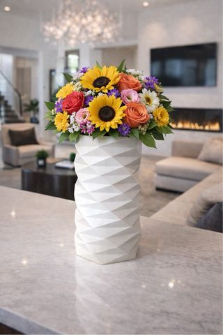 Vaso geometrico moderno in PLA – design aritigano