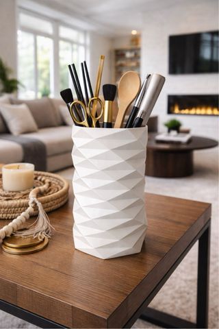 Vaso geometrico moderno in PLA – design aritigano