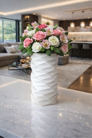 Vaso geometrico moderno in PLA – design aritigano