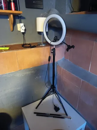 Aro de luz LED para móvil y cámara