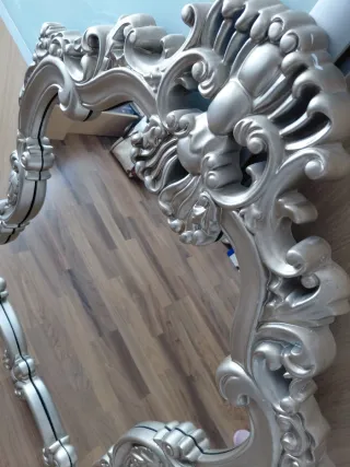 Espejo Decorativo Plateado