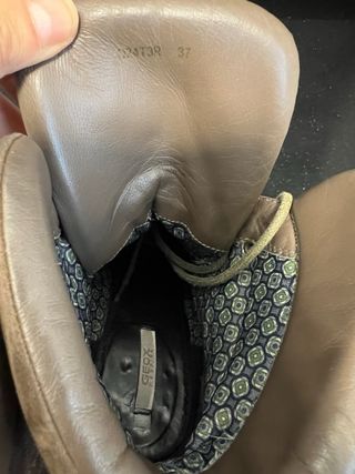 Botas Geox con cuña marrones