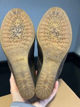 Botas Geox con cuña marrones