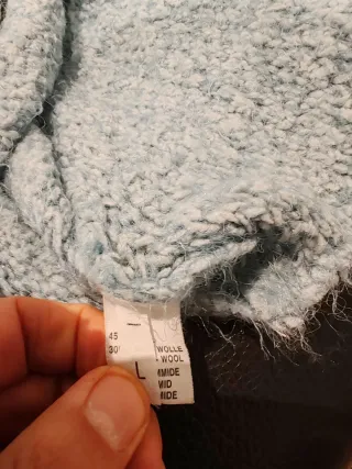 Maglione HFN soffice azzurro taglia L