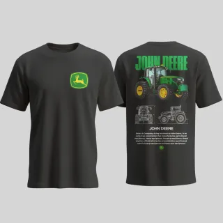 Camiseta John Deere Negra Logo