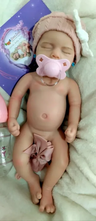 Bebé Reborn Silicona Completa 33cm