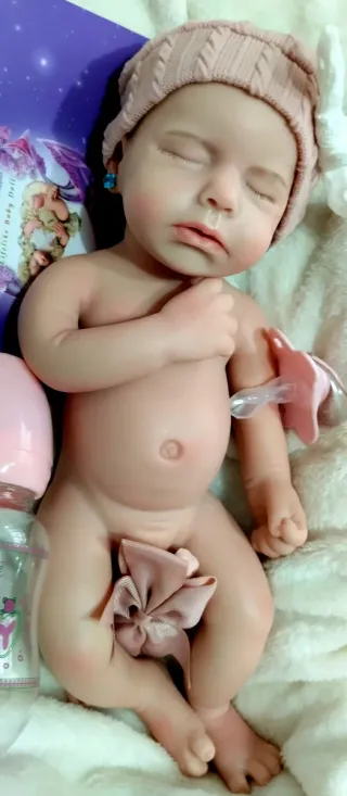 Bebé Reborn Silicona Completa 33cm