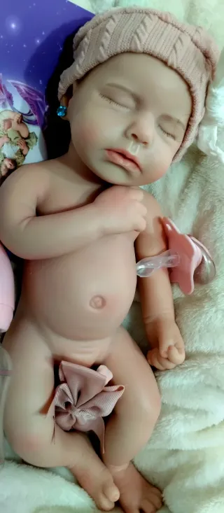 Bebé Reborn Silicona Completa 33cm