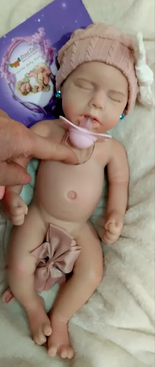 Bebé Reborn Silicona Completa 33cm