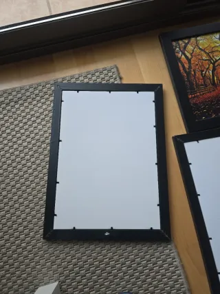 3 Marcos de fotos negros 43x32