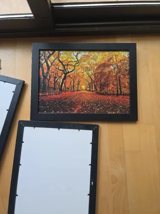 3 Marcos de fotos negros 43x32