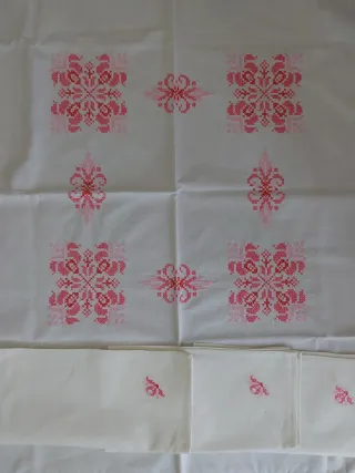 Tovaglietta da tè vintage rosa