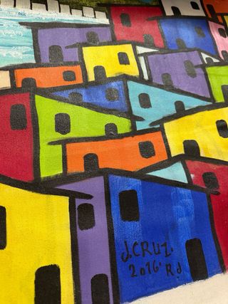 Pintura Obra de Arte Favelas J. Cruz 2016