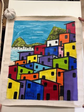 Pintura Obra de Arte Favelas J. Cruz 2016