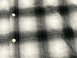 Camisa cuadros invierno gris y blanco