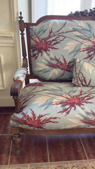 Sofá y 2 sillones estilo Alfonsino