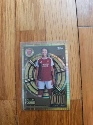 Caitlin Foord Gold Vault Arsenal Topps