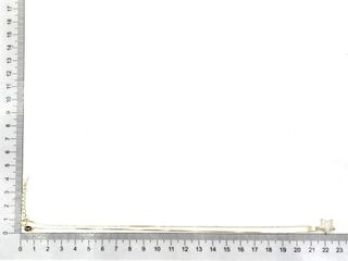 gargantilla plata 925mm con piedra con circonita 22cm