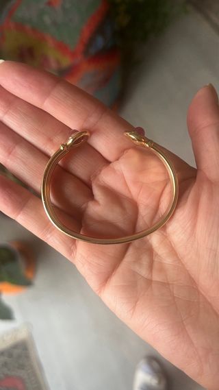 Pulsera Oro 18k con Piedras Rojas