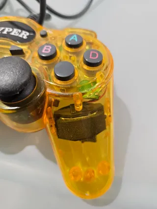 Controller Hyper PS1/PS2 Traslucido