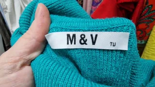 Jersey turquesa cuello alto talla única de Heve