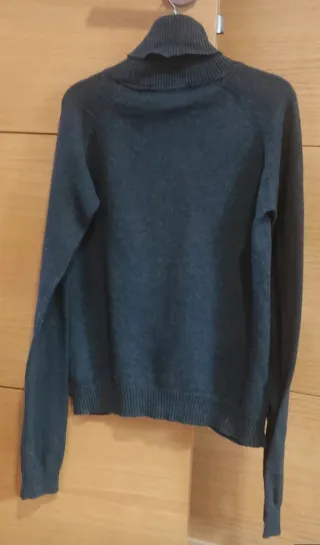 Jersey cuello alto Zara mujer marrón